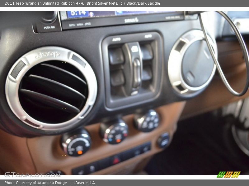 Bright Silver Metallic / Black/Dark Saddle 2011 Jeep Wrangler Unlimited Rubicon 4x4
