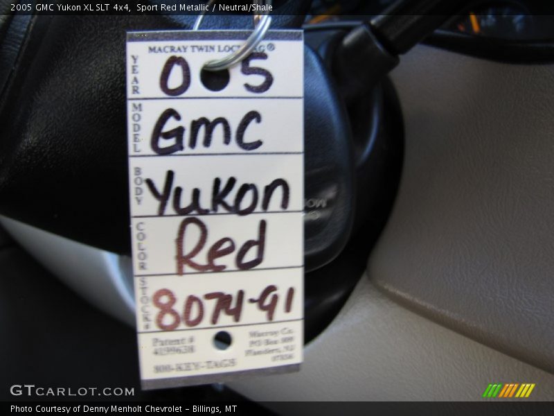 Sport Red Metallic / Neutral/Shale 2005 GMC Yukon XL SLT 4x4