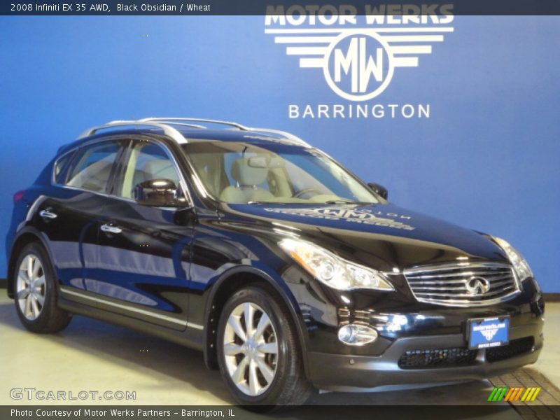 Black Obsidian / Wheat 2008 Infiniti EX 35 AWD