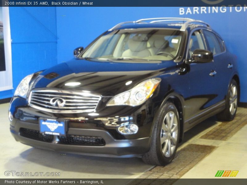 Black Obsidian / Wheat 2008 Infiniti EX 35 AWD