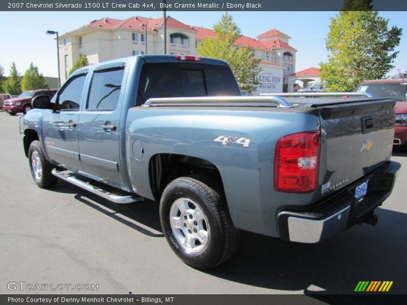 Blue Granite Metallic / Ebony Black 2007 Chevrolet Silverado 1500 LT Crew Cab 4x4