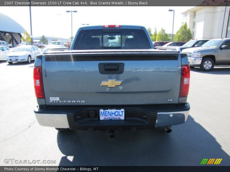 Blue Granite Metallic / Ebony Black 2007 Chevrolet Silverado 1500 LT Crew Cab 4x4