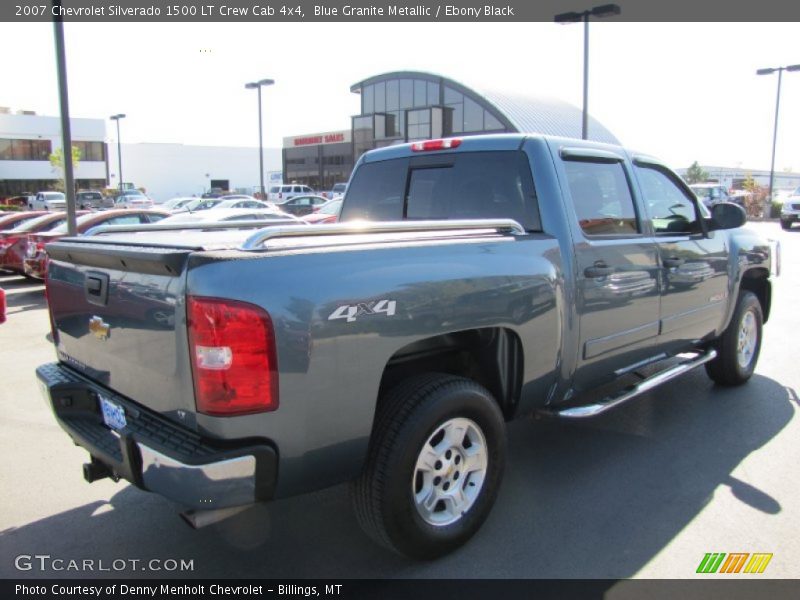 Blue Granite Metallic / Ebony Black 2007 Chevrolet Silverado 1500 LT Crew Cab 4x4