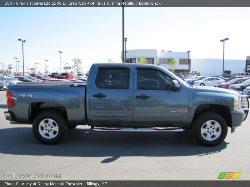 Blue Granite Metallic / Ebony Black 2007 Chevrolet Silverado 1500 LT Crew Cab 4x4