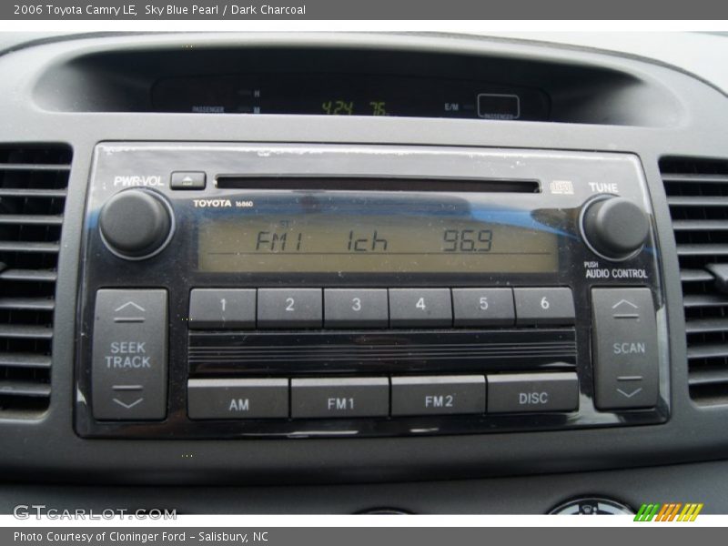 Sky Blue Pearl / Dark Charcoal 2006 Toyota Camry LE