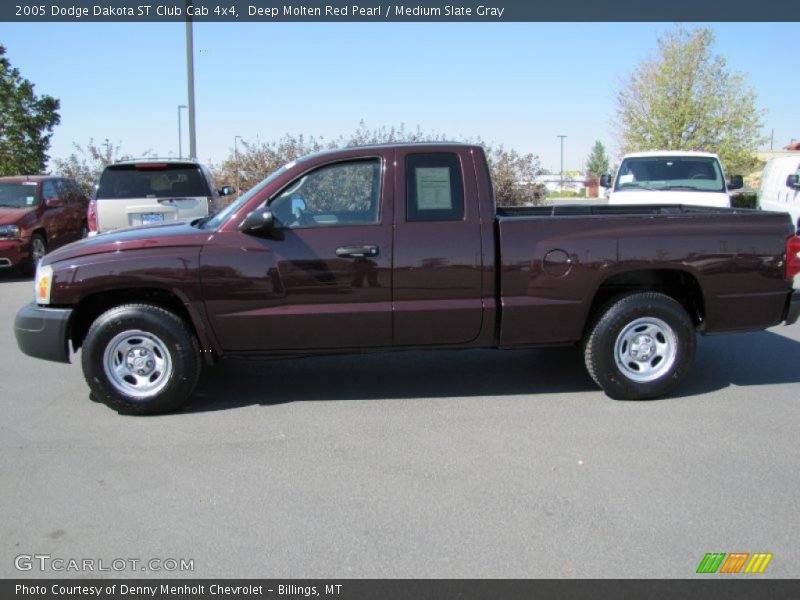 Deep Molten Red Pearl / Medium Slate Gray 2005 Dodge Dakota ST Club Cab 4x4