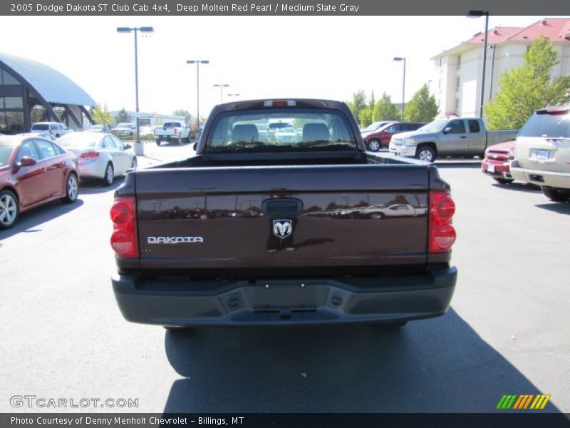 Deep Molten Red Pearl / Medium Slate Gray 2005 Dodge Dakota ST Club Cab 4x4