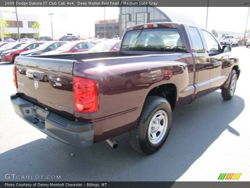 Deep Molten Red Pearl / Medium Slate Gray 2005 Dodge Dakota ST Club Cab 4x4