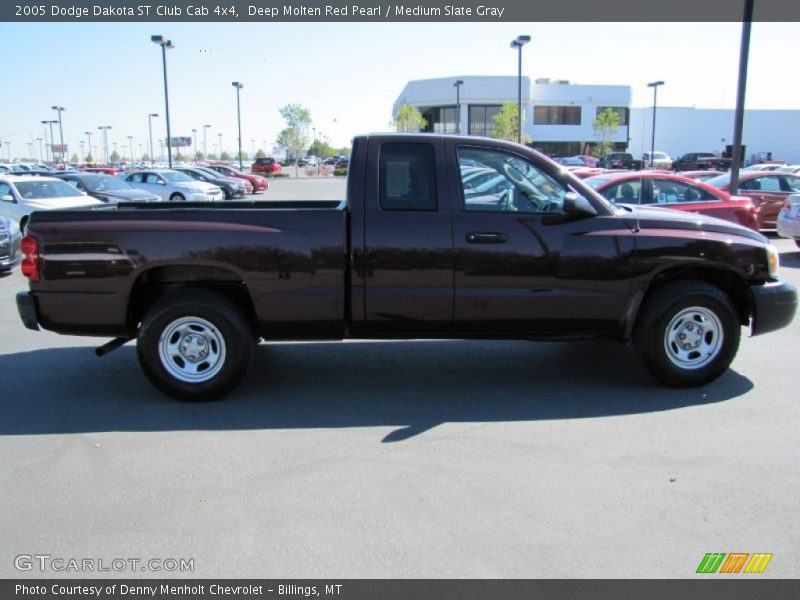 Deep Molten Red Pearl / Medium Slate Gray 2005 Dodge Dakota ST Club Cab 4x4