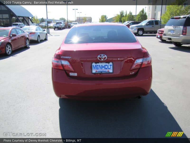 Barcelona Red Metallic / Ash 2009 Toyota Camry