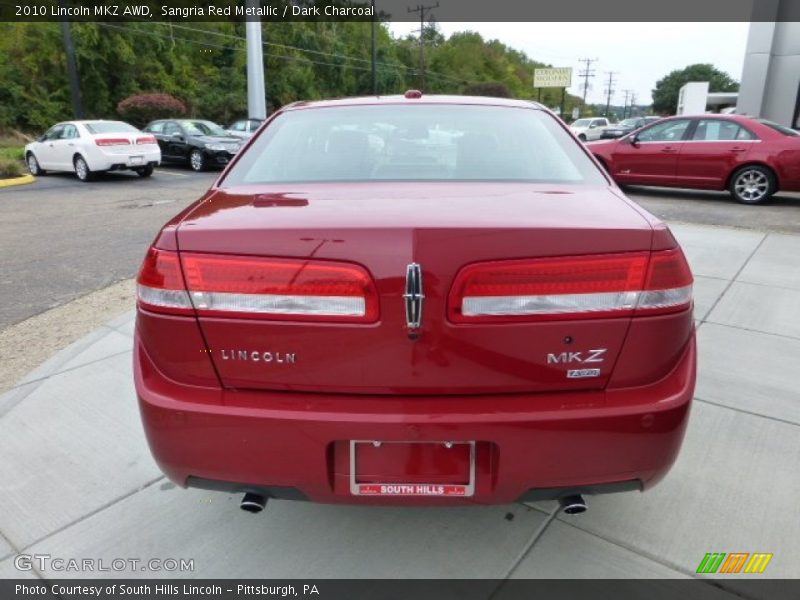 Sangria Red Metallic / Dark Charcoal 2010 Lincoln MKZ AWD