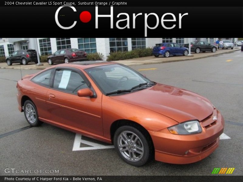 Sunburst Orange / Graphite 2004 Chevrolet Cavalier LS Sport Coupe