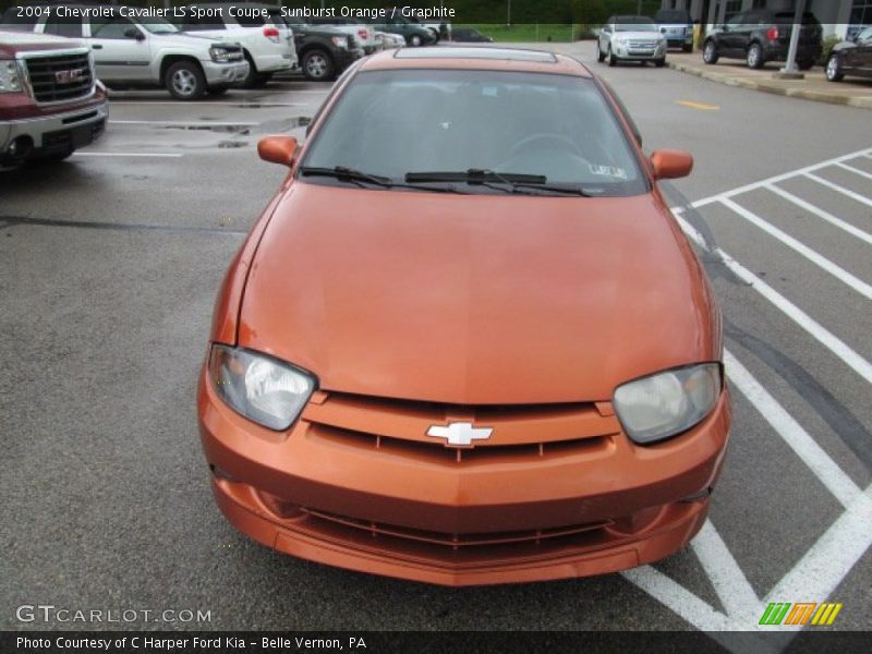 Sunburst Orange / Graphite 2004 Chevrolet Cavalier LS Sport Coupe