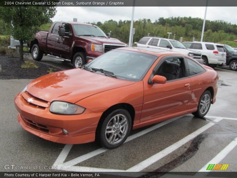 Sunburst Orange / Graphite 2004 Chevrolet Cavalier LS Sport Coupe