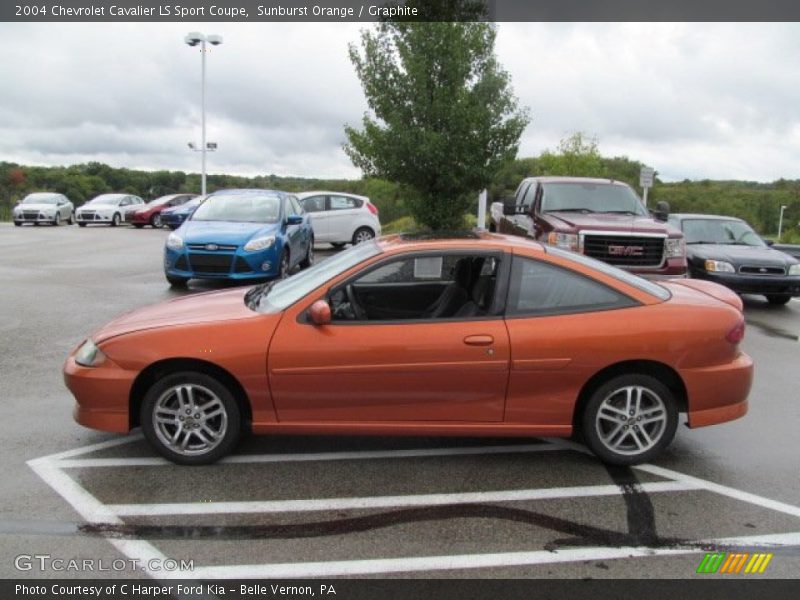 Sunburst Orange / Graphite 2004 Chevrolet Cavalier LS Sport Coupe