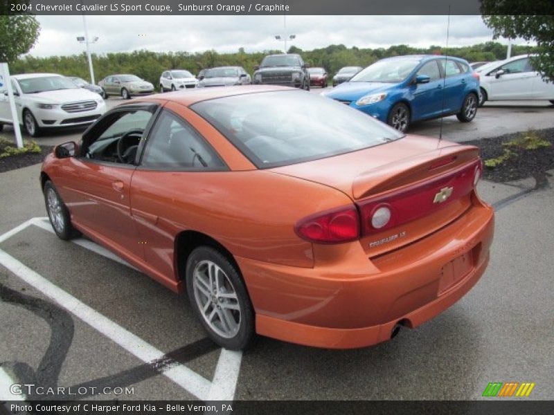 Sunburst Orange / Graphite 2004 Chevrolet Cavalier LS Sport Coupe