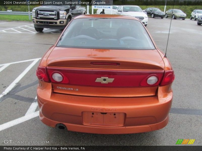 Sunburst Orange / Graphite 2004 Chevrolet Cavalier LS Sport Coupe