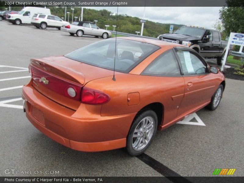 Sunburst Orange / Graphite 2004 Chevrolet Cavalier LS Sport Coupe