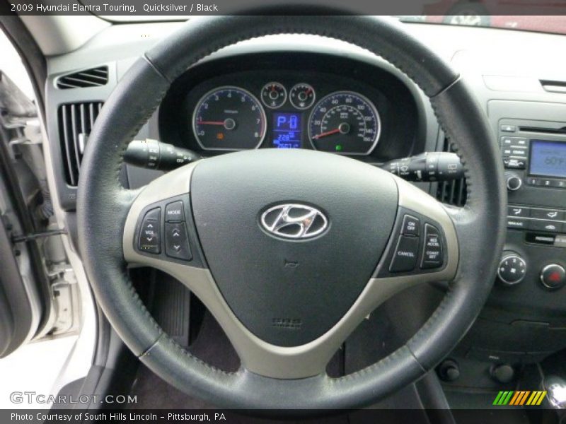 Quicksilver / Black 2009 Hyundai Elantra Touring