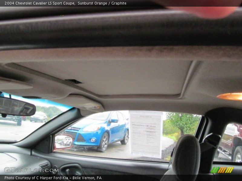 Sunburst Orange / Graphite 2004 Chevrolet Cavalier LS Sport Coupe