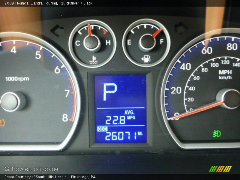 Quicksilver / Black 2009 Hyundai Elantra Touring