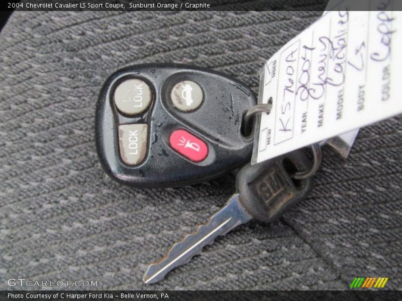 Sunburst Orange / Graphite 2004 Chevrolet Cavalier LS Sport Coupe