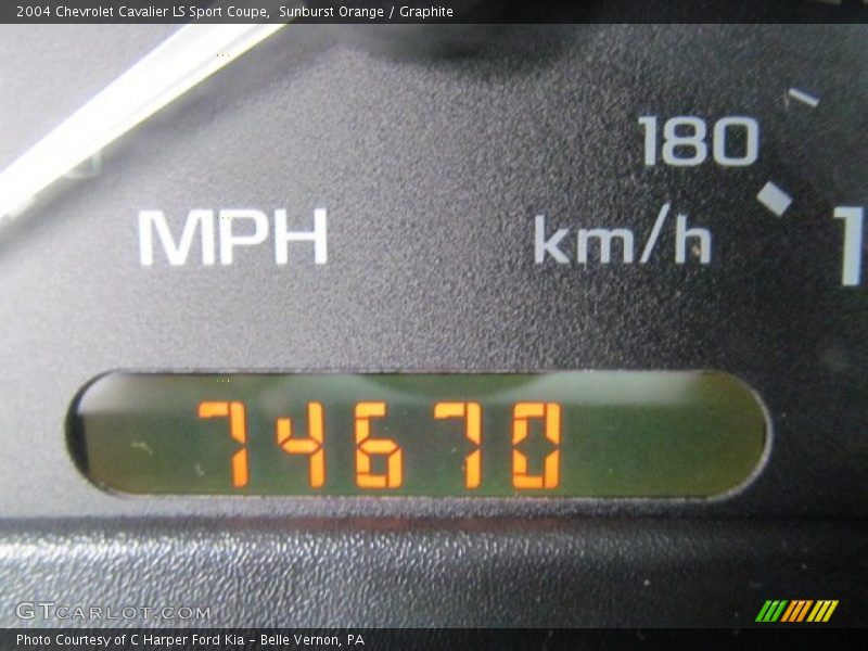 Sunburst Orange / Graphite 2004 Chevrolet Cavalier LS Sport Coupe