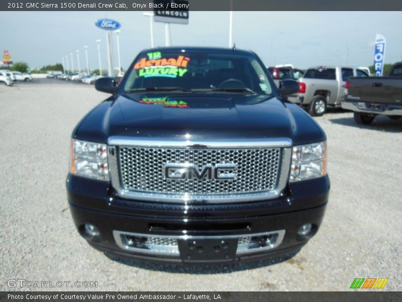 Onyx Black / Ebony 2012 GMC Sierra 1500 Denali Crew Cab