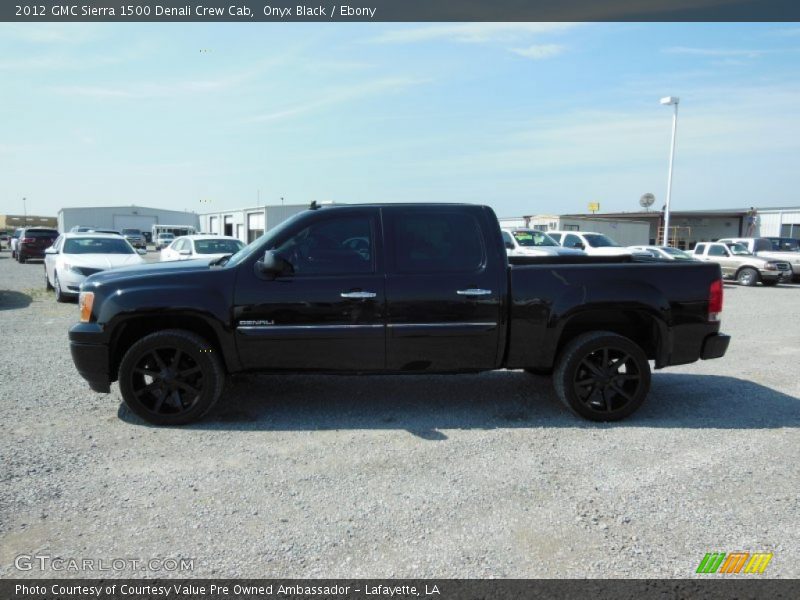 Onyx Black / Ebony 2012 GMC Sierra 1500 Denali Crew Cab