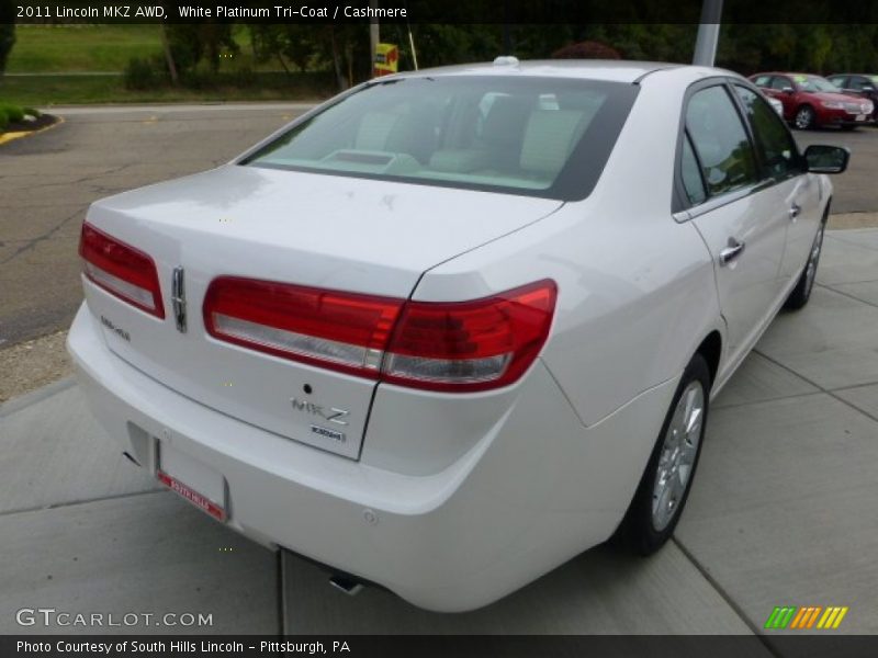 White Platinum Tri-Coat / Cashmere 2011 Lincoln MKZ AWD