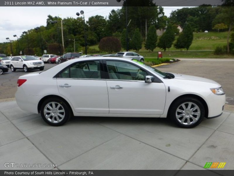 White Platinum Tri-Coat / Cashmere 2011 Lincoln MKZ AWD