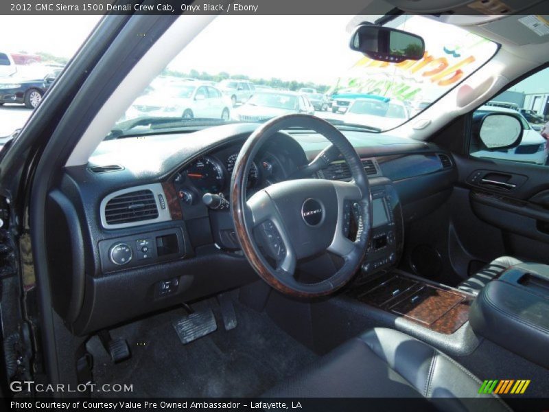 Onyx Black / Ebony 2012 GMC Sierra 1500 Denali Crew Cab