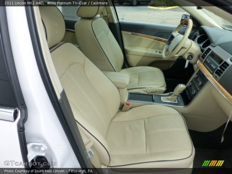 White Platinum Tri-Coat / Cashmere 2011 Lincoln MKZ AWD