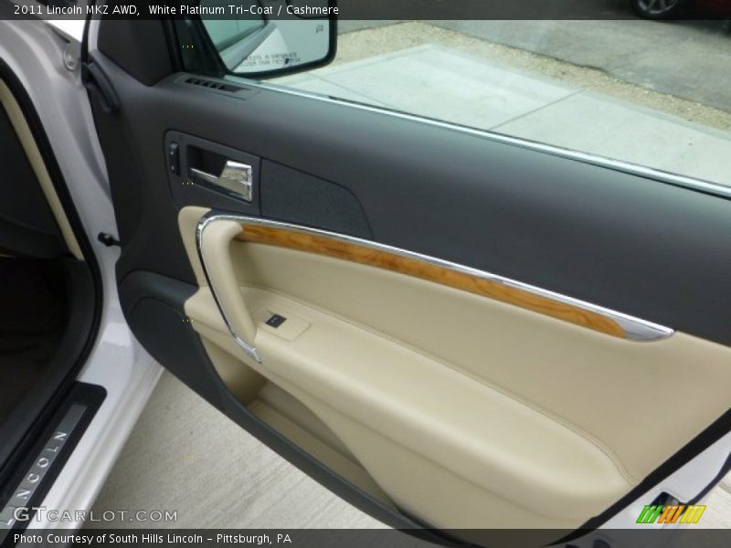 White Platinum Tri-Coat / Cashmere 2011 Lincoln MKZ AWD