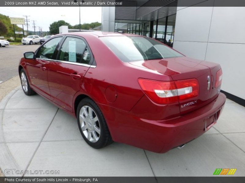 Vivid Red Metallic / Dark Charcoal 2009 Lincoln MKZ AWD Sedan