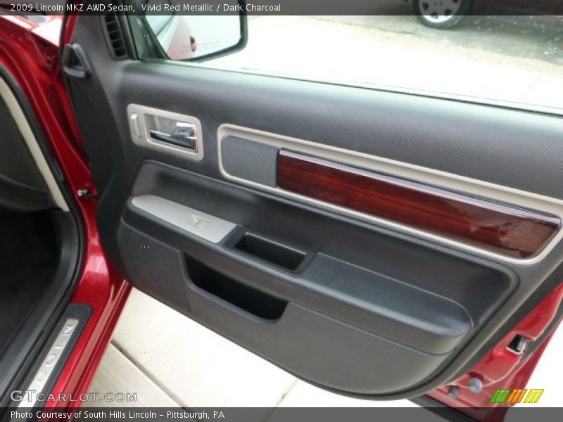 Vivid Red Metallic / Dark Charcoal 2009 Lincoln MKZ AWD Sedan