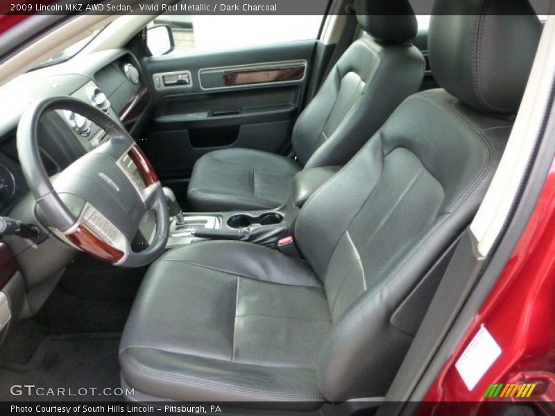 Vivid Red Metallic / Dark Charcoal 2009 Lincoln MKZ AWD Sedan