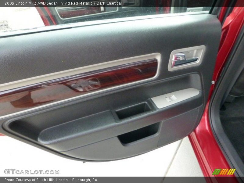 Vivid Red Metallic / Dark Charcoal 2009 Lincoln MKZ AWD Sedan