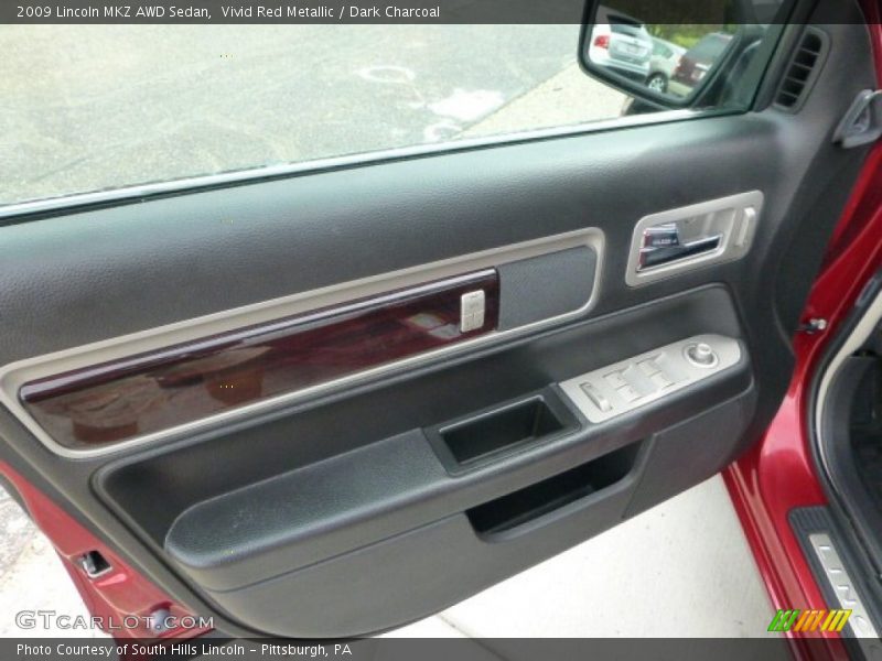 Vivid Red Metallic / Dark Charcoal 2009 Lincoln MKZ AWD Sedan