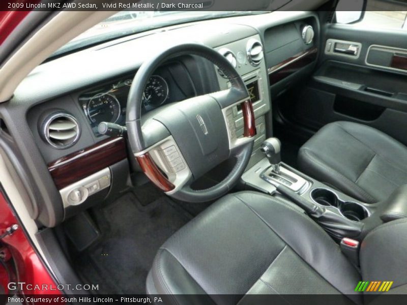 Vivid Red Metallic / Dark Charcoal 2009 Lincoln MKZ AWD Sedan