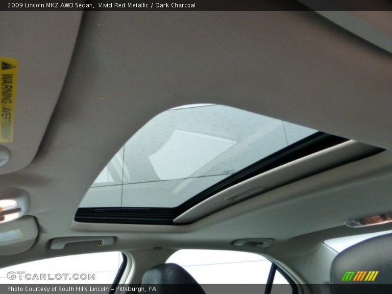 Vivid Red Metallic / Dark Charcoal 2009 Lincoln MKZ AWD Sedan