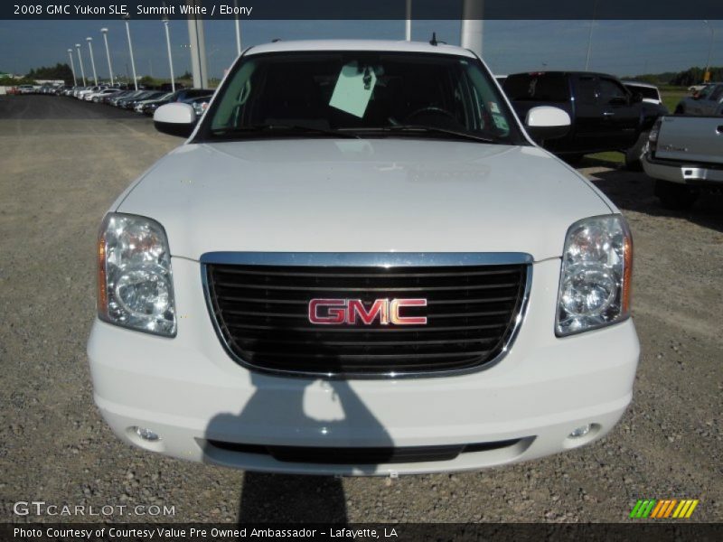 Summit White / Ebony 2008 GMC Yukon SLE