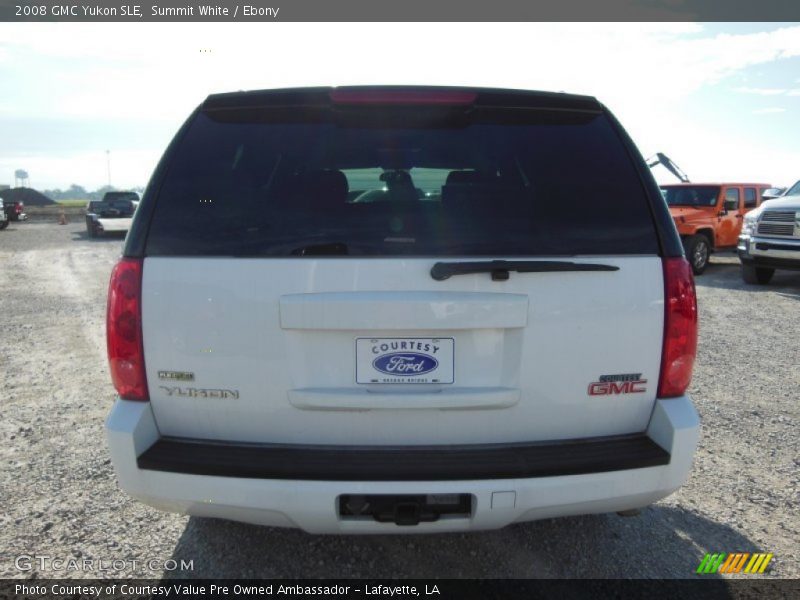 Summit White / Ebony 2008 GMC Yukon SLE