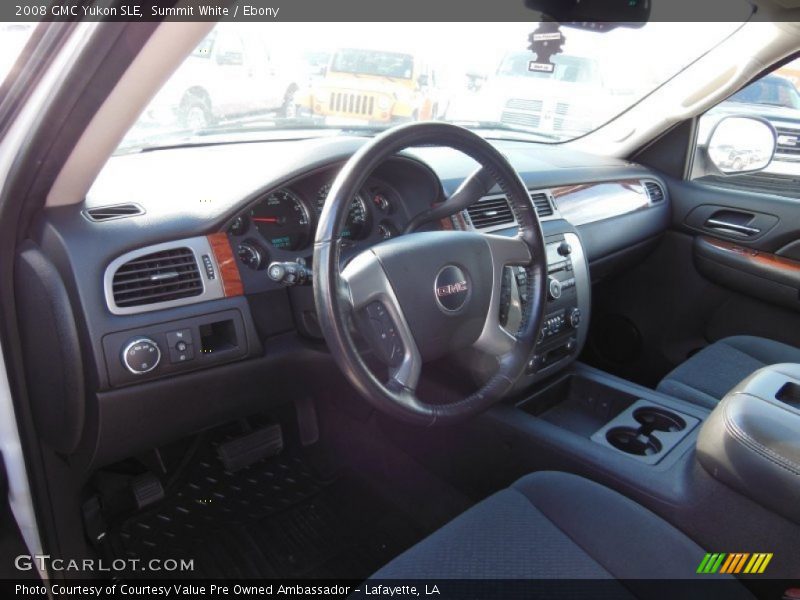 Summit White / Ebony 2008 GMC Yukon SLE