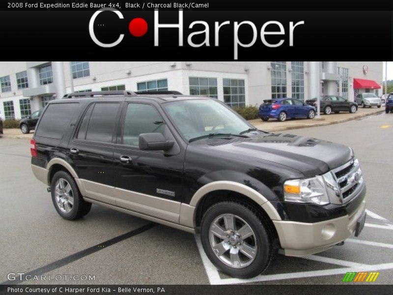 Black / Charcoal Black/Camel 2008 Ford Expedition Eddie Bauer 4x4