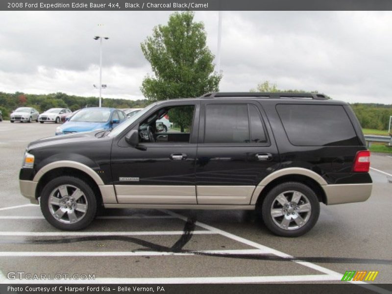Black / Charcoal Black/Camel 2008 Ford Expedition Eddie Bauer 4x4