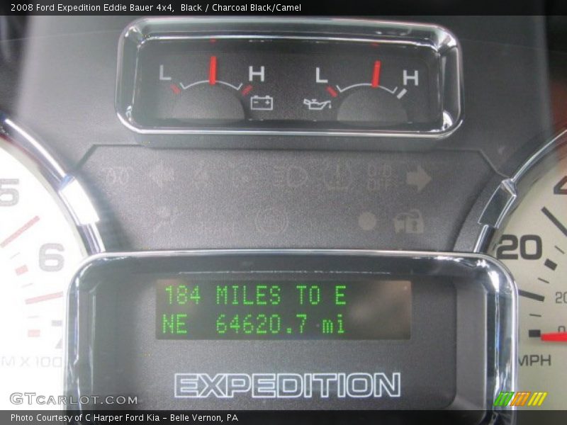 Black / Charcoal Black/Camel 2008 Ford Expedition Eddie Bauer 4x4