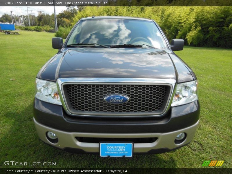 Dark Stone Metallic / Tan 2007 Ford F150 Lariat SuperCrew
