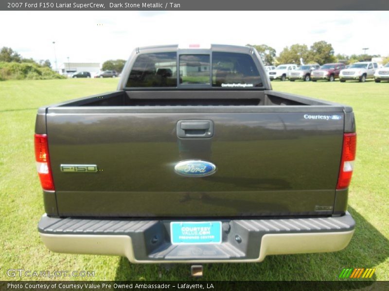 Dark Stone Metallic / Tan 2007 Ford F150 Lariat SuperCrew