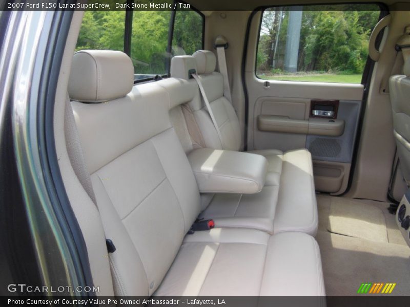 Dark Stone Metallic / Tan 2007 Ford F150 Lariat SuperCrew